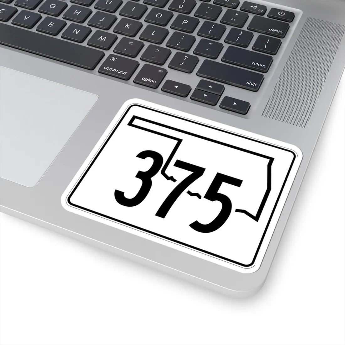 Oklahoma State Highway 375 (Oklahoma) (Road Sign) STICKER Vinyl Kiss-Cut Decal - The Sticker Space
