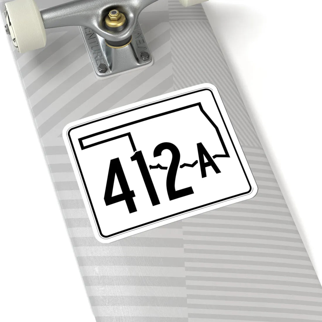 Oklahoma State Highway 412A (Oklahoma) (Road Sign) STICKER Vinyl Kiss-Cut Decal - The Sticker Space
