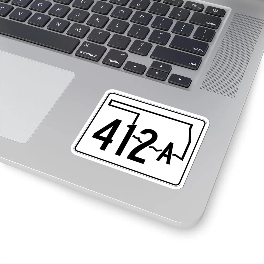 Oklahoma State Highway 412A (Oklahoma) (Road Sign) STICKER Vinyl Kiss-Cut Decal - The Sticker Space