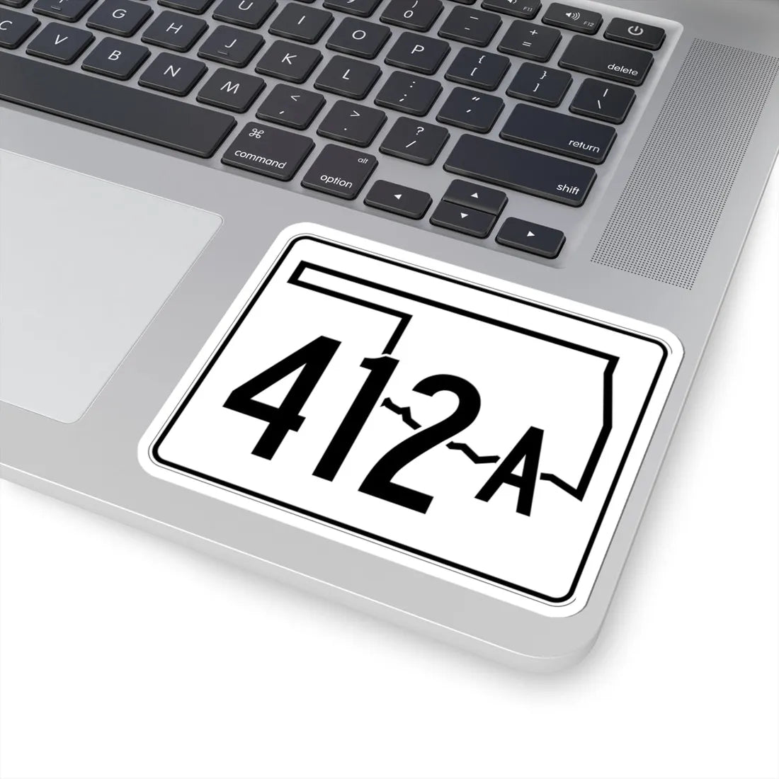 Oklahoma State Highway 412A (Oklahoma) (Road Sign) STICKER Vinyl Kiss-Cut Decal - The Sticker Space