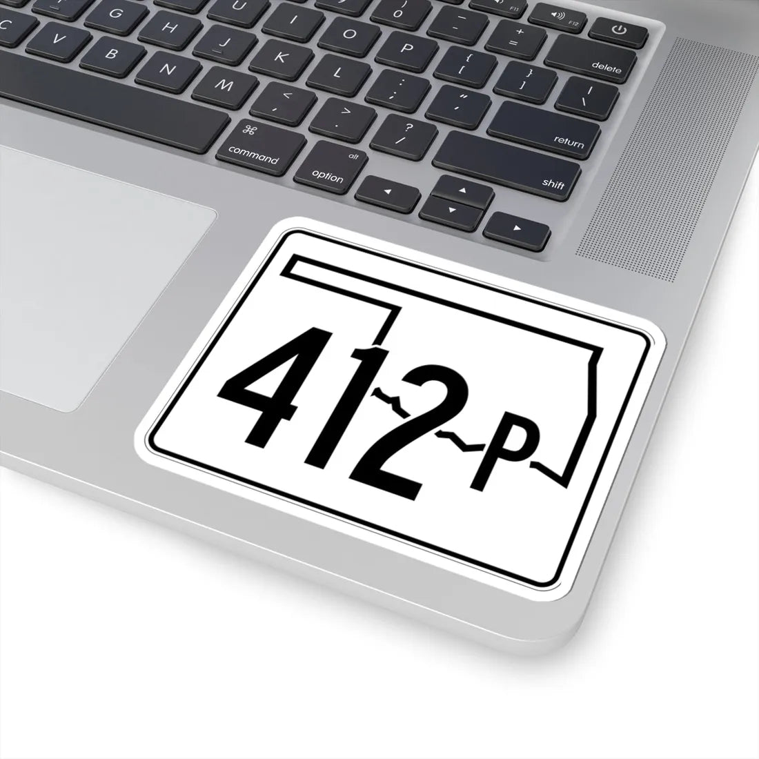 Oklahoma State Highway 412P (Oklahoma) (Road Sign) STICKER Vinyl Kiss-Cut Decal - The Sticker Space