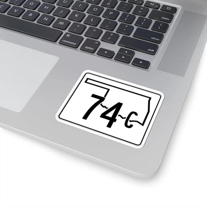 Oklahoma State Highway 74C (Oklahoma) (Road Sign) STICKER Vinyl Kiss-Cut Decal - The Sticker Space