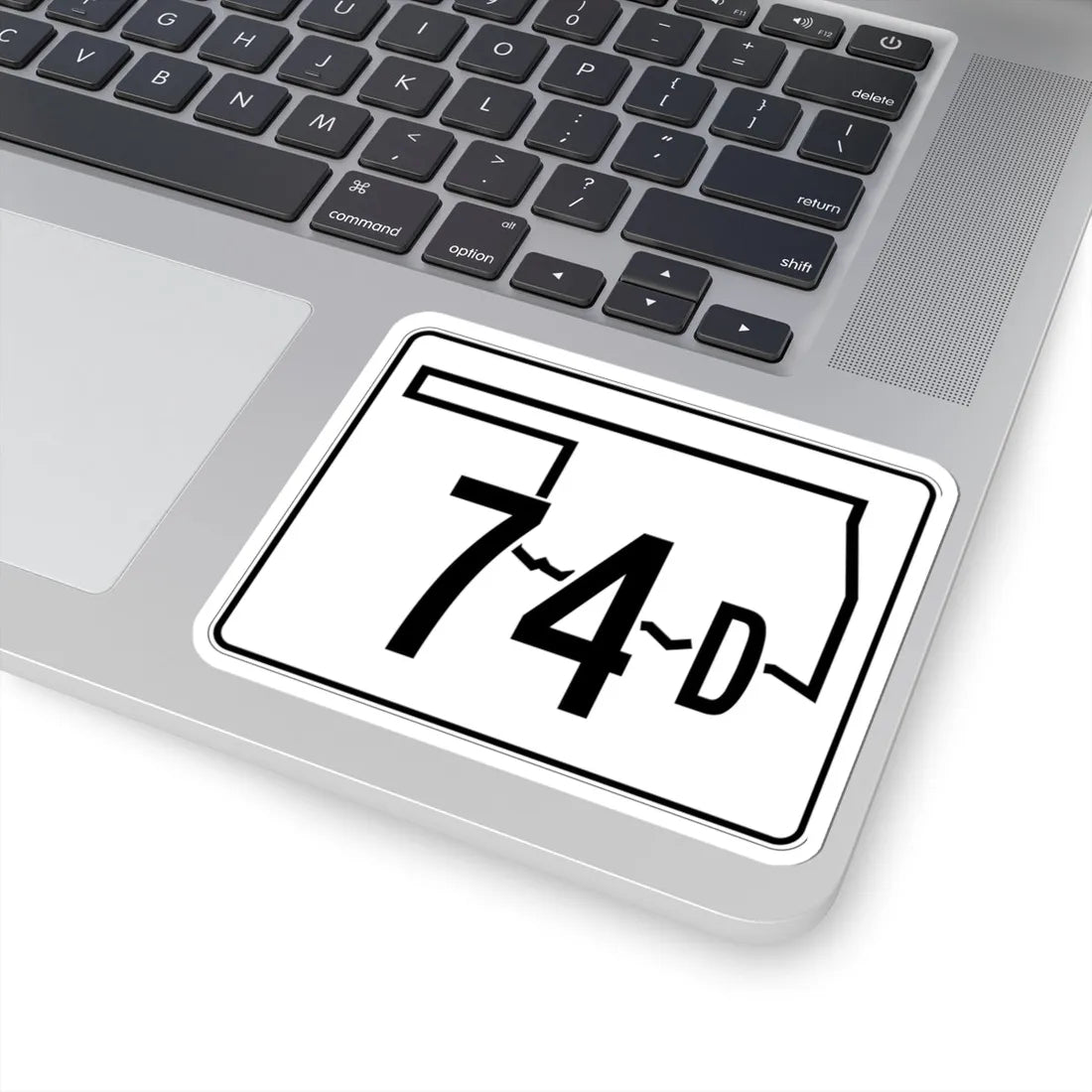 Oklahoma State Highway 74D (Oklahoma) (Road Sign) STICKER Vinyl Kiss-Cut Decal - The Sticker Space
