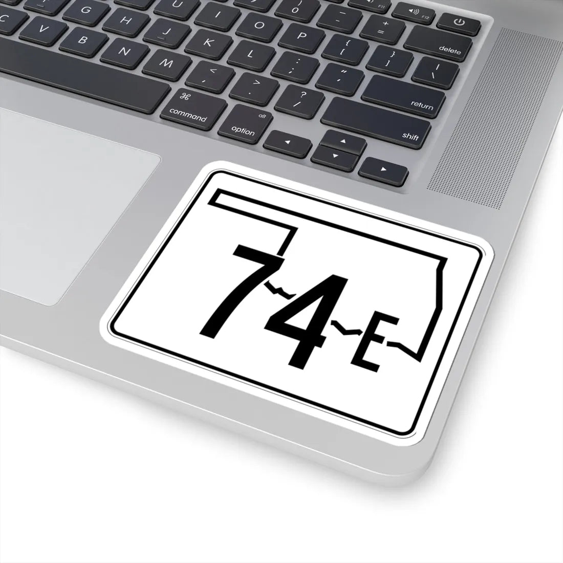 Oklahoma State Highway 74E (Oklahoma) (Road Sign) STICKER Vinyl Kiss-Cut Decal - The Sticker Space