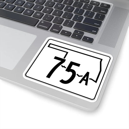 Oklahoma State Highway 75A (Oklahoma) (Road Sign) STICKER Vinyl Kiss-Cut Decal - The Sticker Space