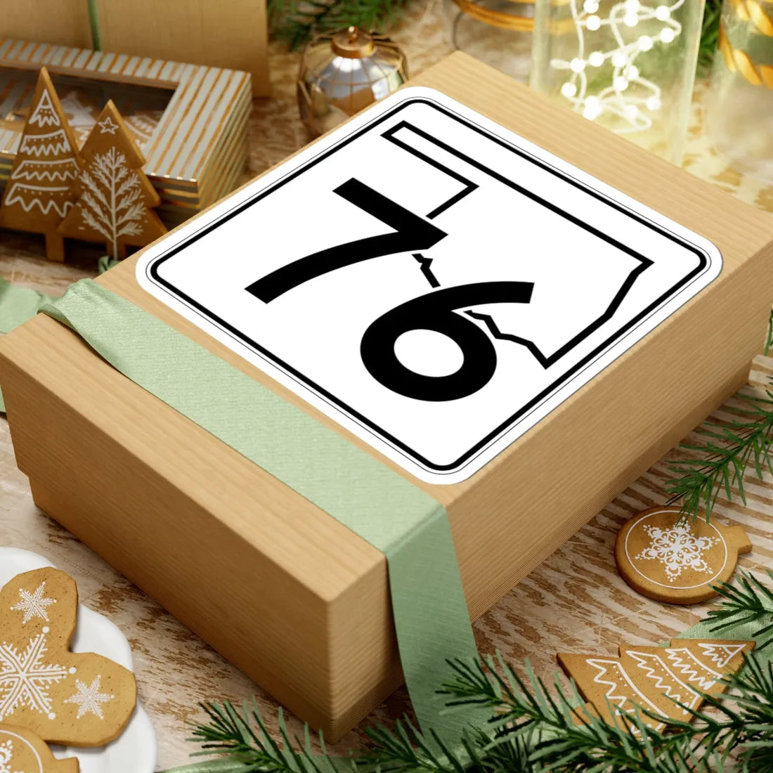 Oklahoma State Highway 76 (Oklahoma) (Road Sign) STICKER Vinyl Kiss-Cut Decal - The Sticker Space