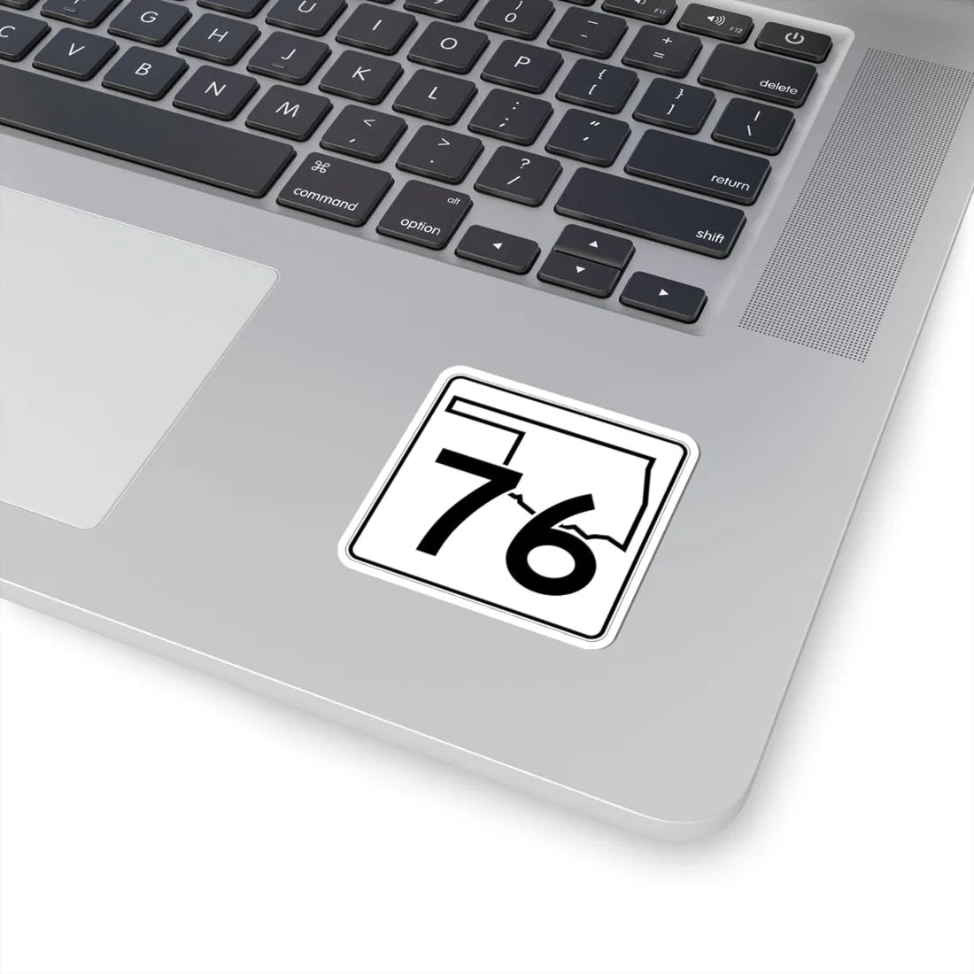 Oklahoma State Highway 76 (Oklahoma) (Road Sign) STICKER Vinyl Kiss-Cut Decal - The Sticker Space