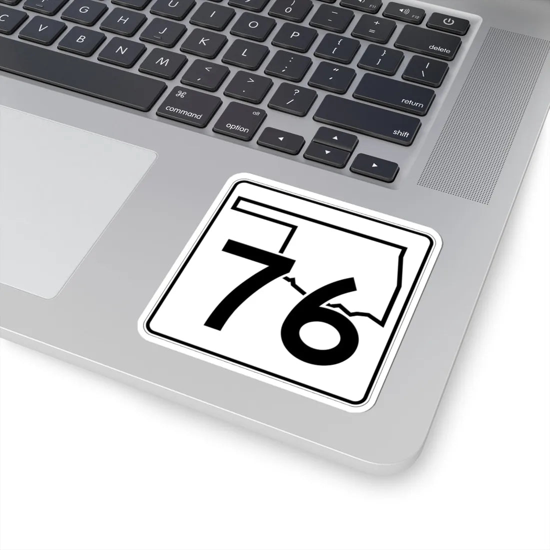 Oklahoma State Highway 76 (Oklahoma) (Road Sign) STICKER Vinyl Kiss-Cut Decal - The Sticker Space