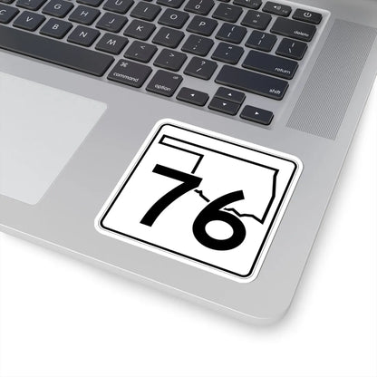 Oklahoma State Highway 76 (Oklahoma) (Road Sign) STICKER Vinyl Kiss-Cut Decal - The Sticker Space