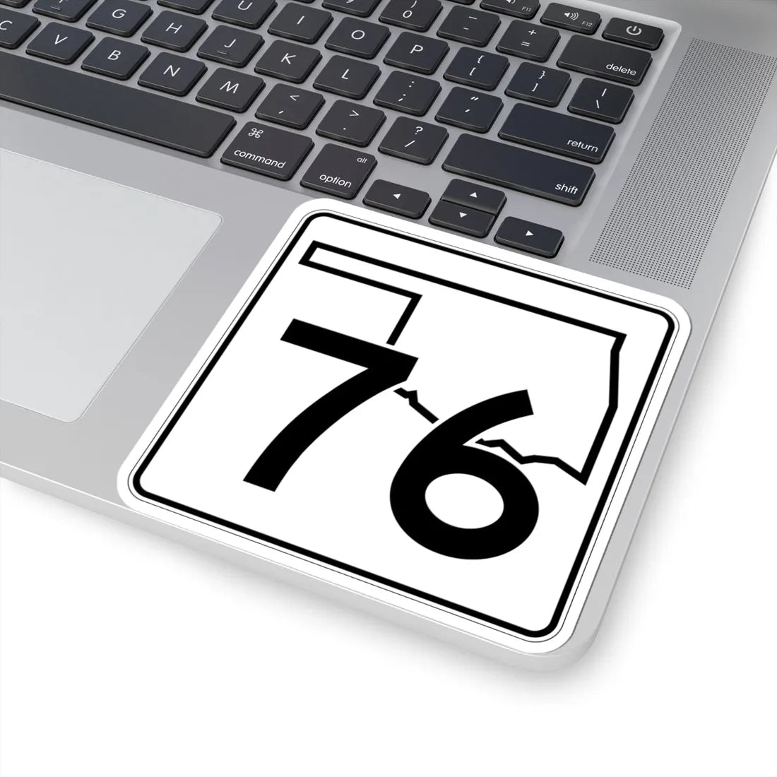 Oklahoma State Highway 76 (Oklahoma) (Road Sign) STICKER Vinyl Kiss-Cut Decal - The Sticker Space