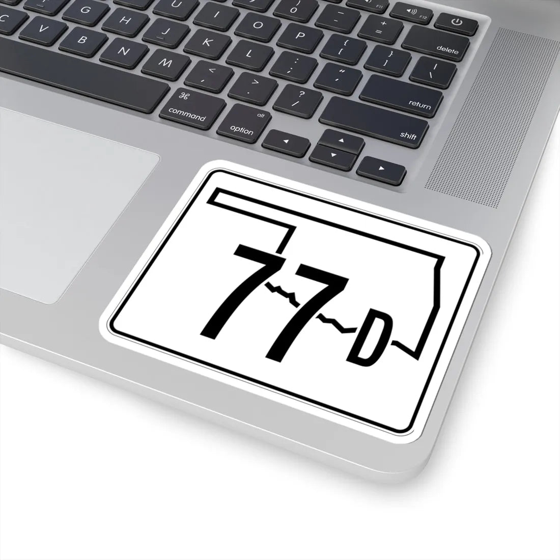 Oklahoma State Highway 77D (Oklahoma) (Road Sign) STICKER Vinyl Kiss-Cut Decal - The Sticker Space