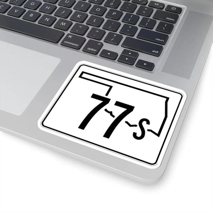 Oklahoma State Highway 77S (Oklahoma) (Road Sign) STICKER Vinyl Kiss-Cut Decal - The Sticker Space