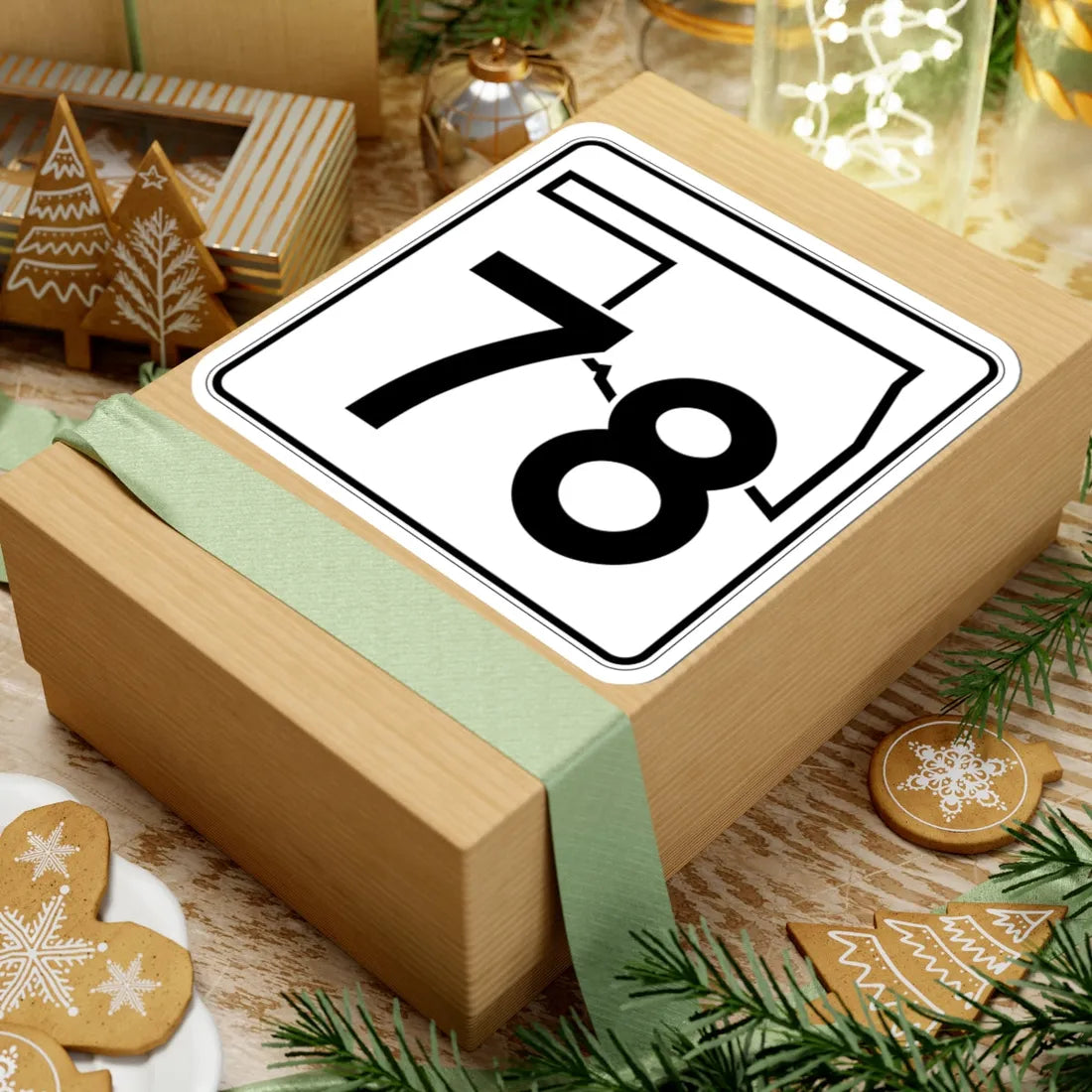 Oklahoma State Highway 78 (Oklahoma) (Road Sign) STICKER Vinyl Kiss-Cut Decal - The Sticker Space