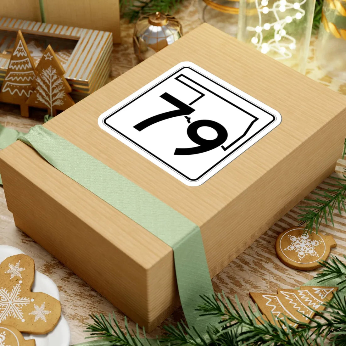 Oklahoma State Highway 79 (Oklahoma) (Road Sign) STICKER Vinyl Kiss-Cut Decal - The Sticker Space