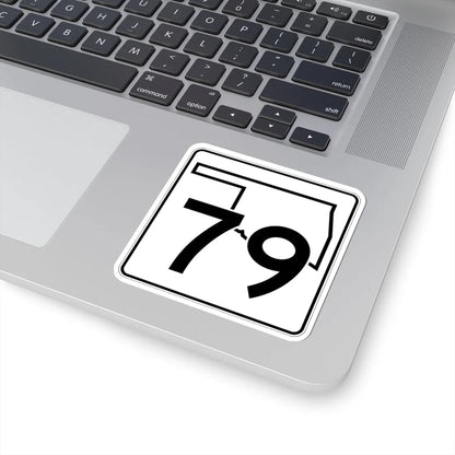 Oklahoma State Highway 79 (Oklahoma) (Road Sign) STICKER Vinyl Kiss-Cut Decal - The Sticker Space