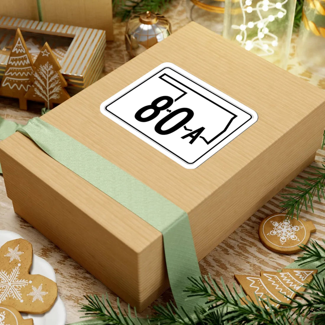 Oklahoma State Highway 80A (Oklahoma) (Road Sign) STICKER Vinyl Kiss-Cut Decal - The Sticker Space