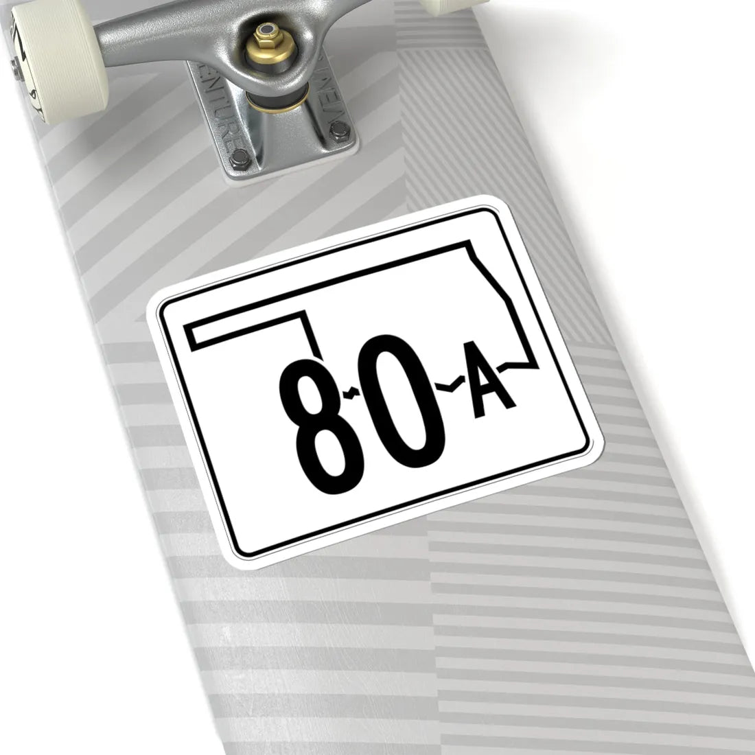 Oklahoma State Highway 80A (Oklahoma) (Road Sign) STICKER Vinyl Kiss-Cut Decal - The Sticker Space