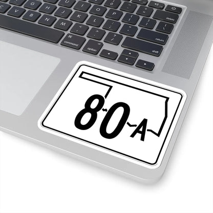 Oklahoma State Highway 80A (Oklahoma) (Road Sign) STICKER Vinyl Kiss-Cut Decal - The Sticker Space