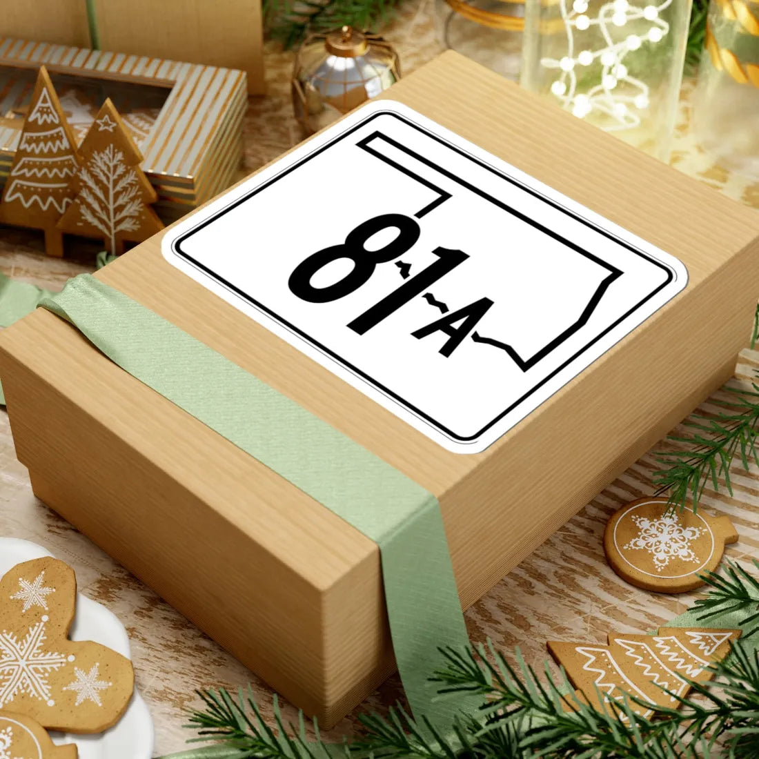 Oklahoma State Highway 81A (Oklahoma) (Road Sign) STICKER Vinyl Kiss-Cut Decal - The Sticker Space