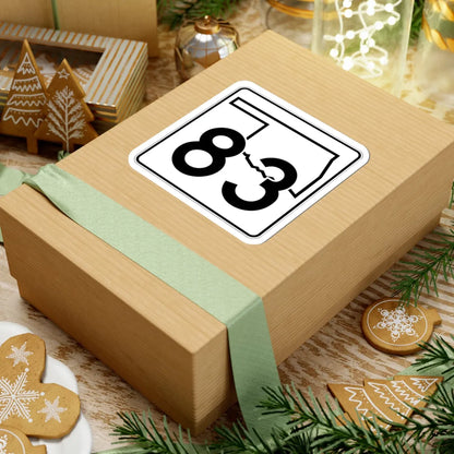 Oklahoma State Highway 83 (Oklahoma) (Road Sign) STICKER Vinyl Kiss-Cut Decal - The Sticker Space