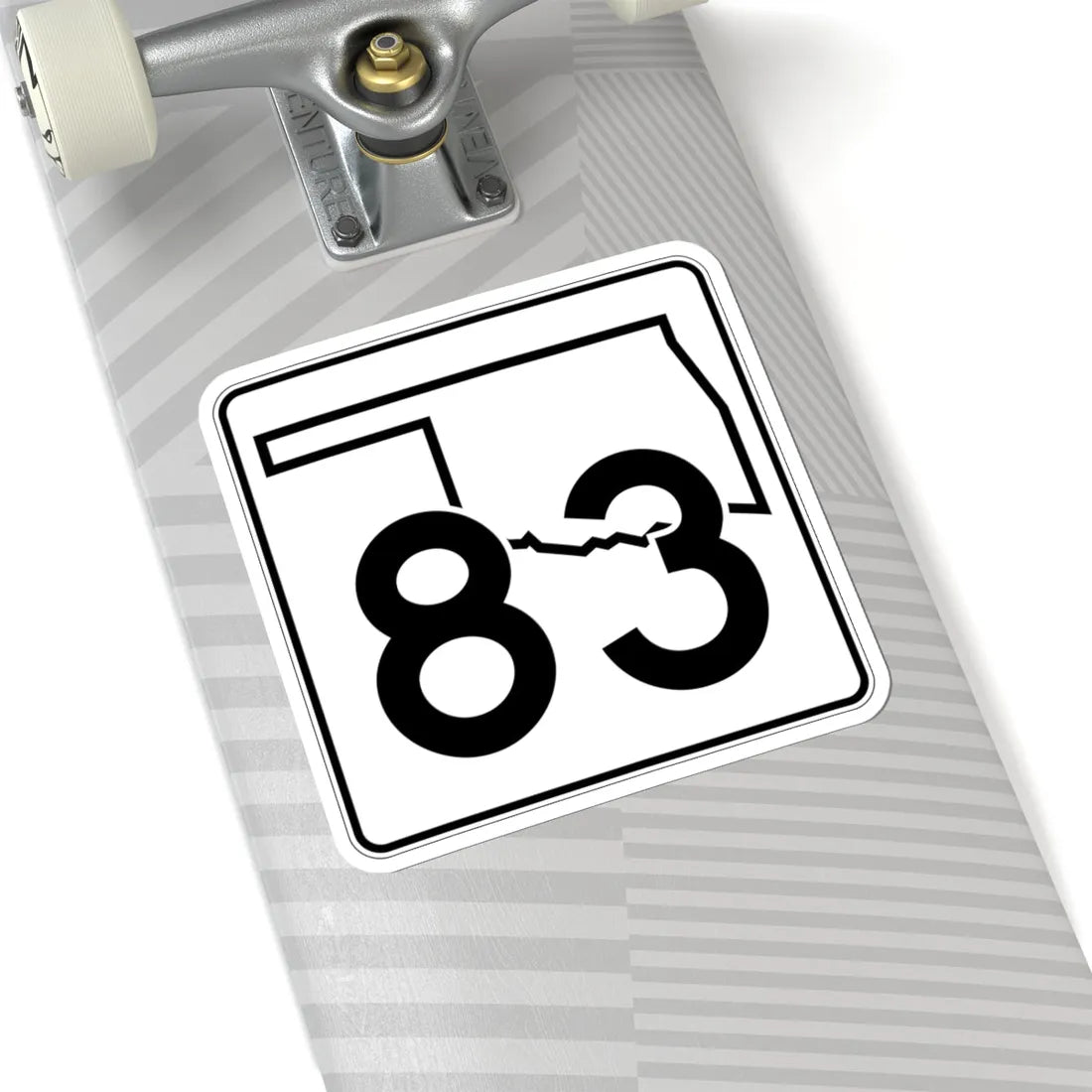 Oklahoma State Highway 83 (Oklahoma) (Road Sign) STICKER Vinyl Kiss-Cut Decal - The Sticker Space