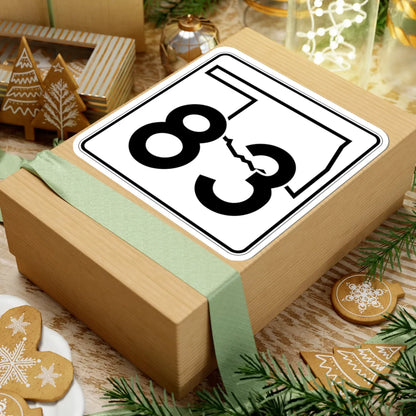 Oklahoma State Highway 83 (Oklahoma) (Road Sign) STICKER Vinyl Kiss-Cut Decal - The Sticker Space