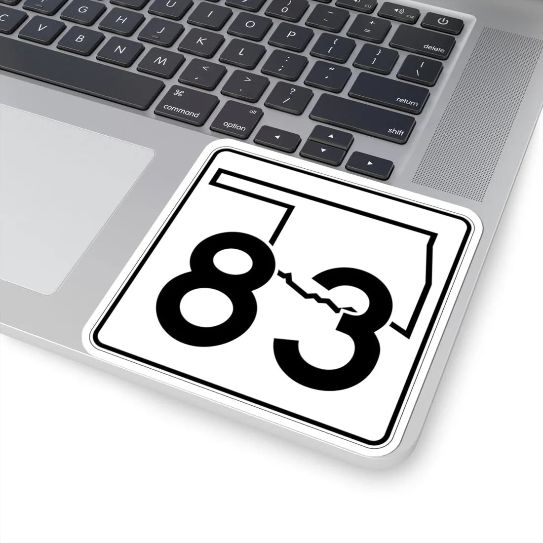 Oklahoma State Highway 83 (Oklahoma) (Road Sign) STICKER Vinyl Kiss-Cut Decal - The Sticker Space