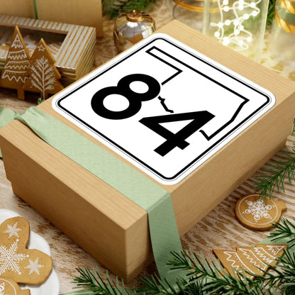 Oklahoma State Highway 84 (Oklahoma) (Road Sign) STICKER Vinyl Kiss-Cut Decal - The Sticker Space