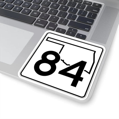 Oklahoma State Highway 84 (Oklahoma) (Road Sign) STICKER Vinyl Kiss-Cut Decal - The Sticker Space