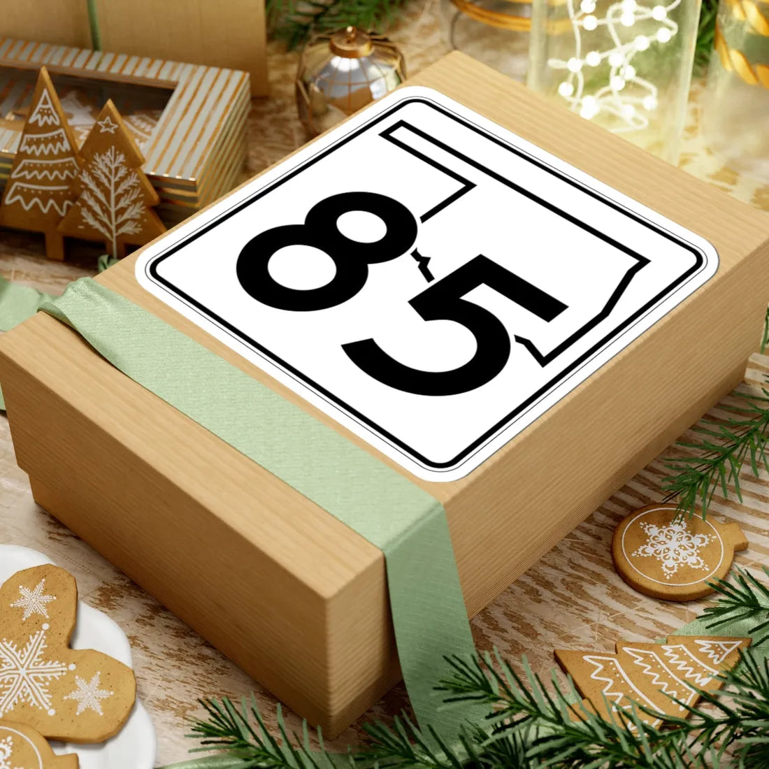 Oklahoma State Highway 85 (Oklahoma) (Road Sign) STICKER Vinyl Kiss-Cut Decal - The Sticker Space