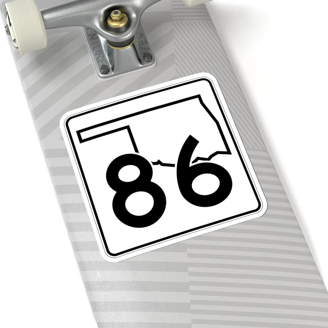 Oklahoma State Highway 86 (Oklahoma) (Road Sign) STICKER Vinyl Kiss-Cut Decal - The Sticker Space