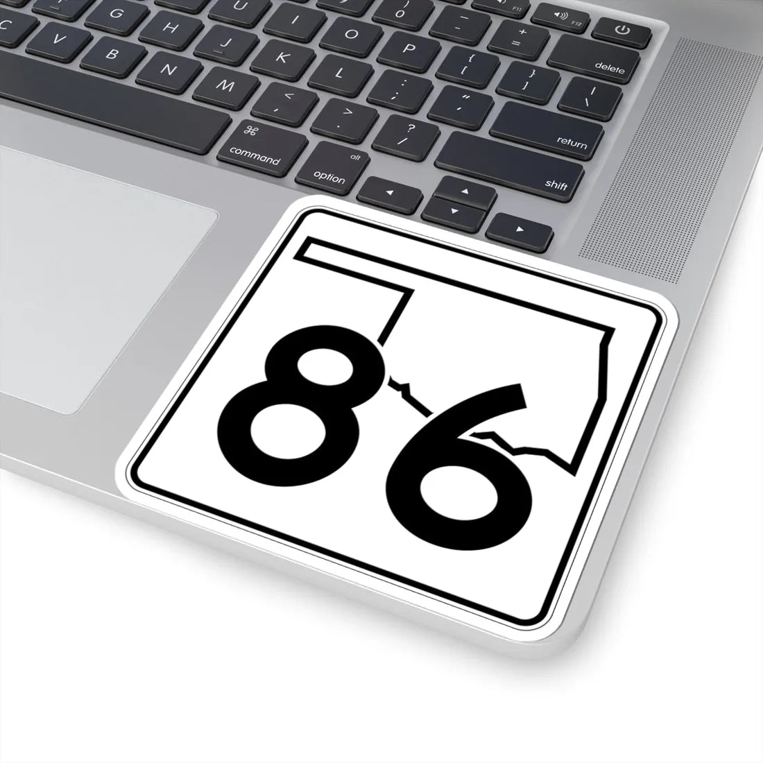 Oklahoma State Highway 86 (Oklahoma) (Road Sign) STICKER Vinyl Kiss-Cut Decal - The Sticker Space