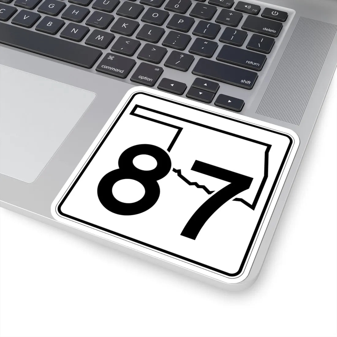 Oklahoma State Highway 87 (Oklahoma) (Road Sign) STICKER Vinyl Kiss-Cut Decal - The Sticker Space