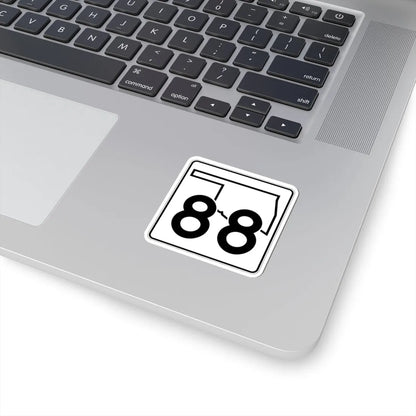 Oklahoma State Highway 88 (Oklahoma) (Road Sign) STICKER Vinyl Kiss-Cut Decal - The Sticker Space