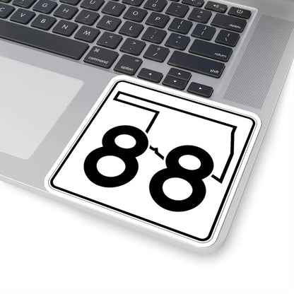 Oklahoma State Highway 88 (Oklahoma) (Road Sign) STICKER Vinyl Kiss-Cut Decal - The Sticker Space