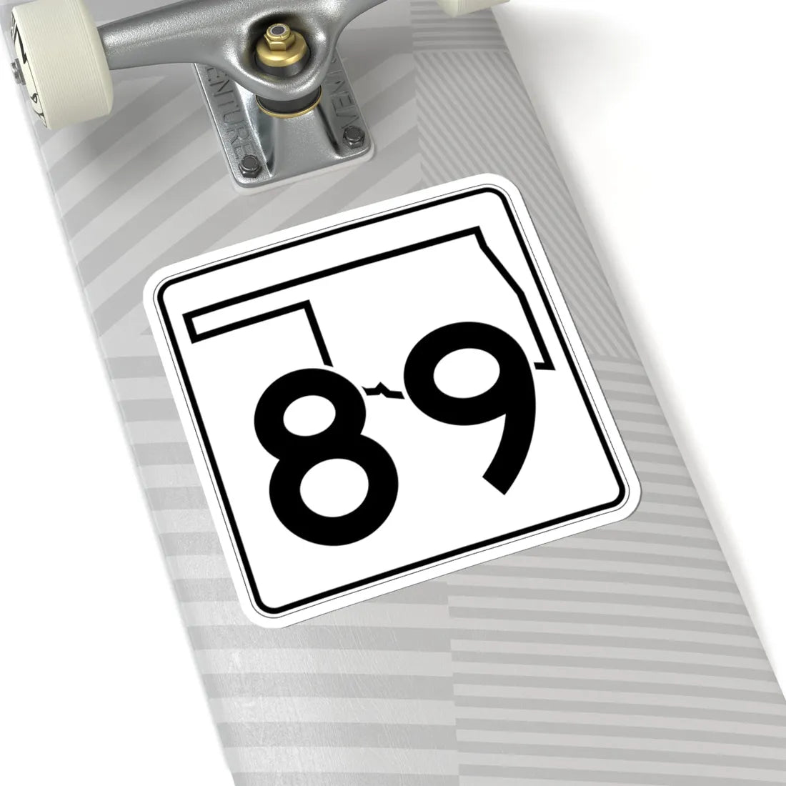 Oklahoma State Highway 89 (Oklahoma) (Road Sign) STICKER Vinyl Kiss-Cut Decal - The Sticker Space