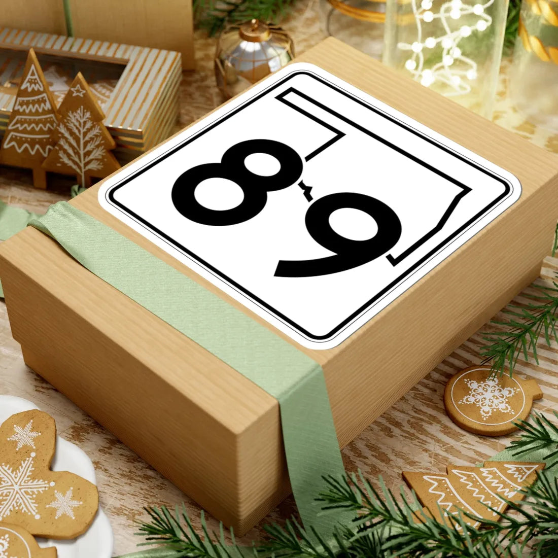 Oklahoma State Highway 89 (Oklahoma) (Road Sign) STICKER Vinyl Kiss-Cut Decal - The Sticker Space