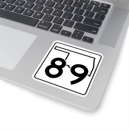 Oklahoma State Highway 89 (Oklahoma) (Road Sign) STICKER Vinyl Kiss-Cut Decal - The Sticker Space