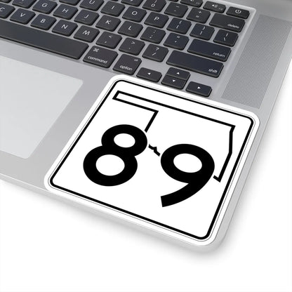Oklahoma State Highway 89 (Oklahoma) (Road Sign) STICKER Vinyl Kiss-Cut Decal - The Sticker Space