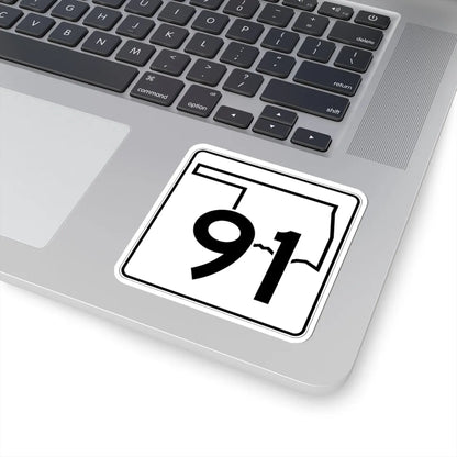 Oklahoma State Highway 91 (Oklahoma) (Road Sign) STICKER Vinyl Kiss-Cut Decal - The Sticker Space