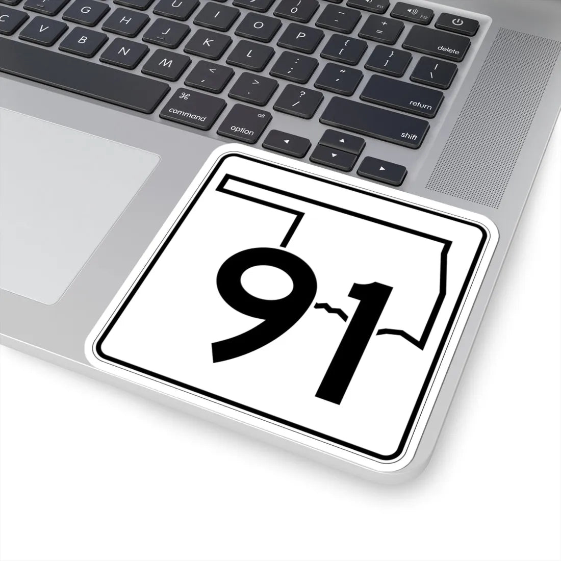 Oklahoma State Highway 91 (Oklahoma) (Road Sign) STICKER Vinyl Kiss-Cut Decal - The Sticker Space