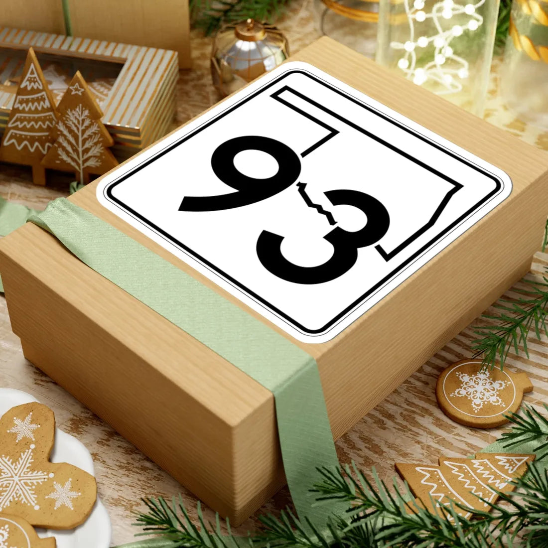 Oklahoma State Highway 93 (Oklahoma) (Road Sign) STICKER Vinyl Kiss-Cut Decal - The Sticker Space