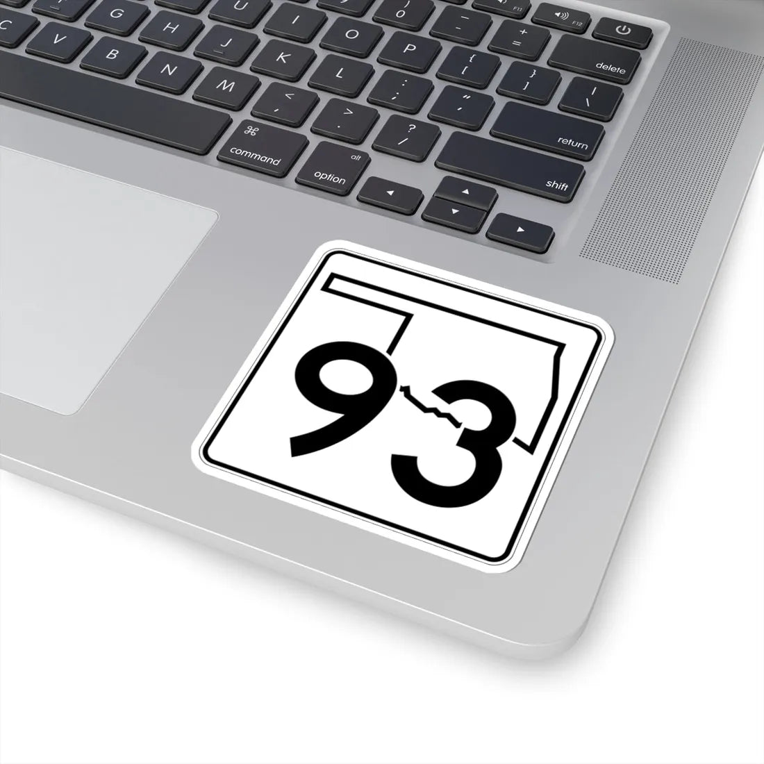Oklahoma State Highway 93 (Oklahoma) (Road Sign) STICKER Vinyl Kiss-Cut Decal - The Sticker Space