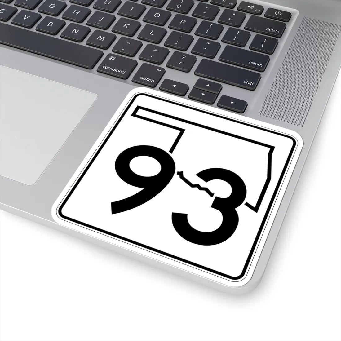 Oklahoma State Highway 93 (Oklahoma) (Road Sign) STICKER Vinyl Kiss-Cut Decal - The Sticker Space