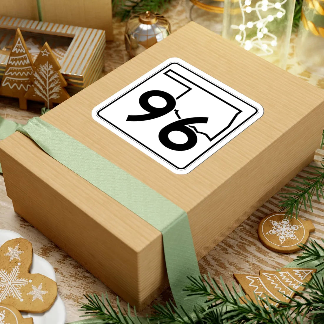 Oklahoma State Highway 96 (Oklahoma) (Road Sign) STICKER Vinyl Kiss-Cut Decal - The Sticker Space