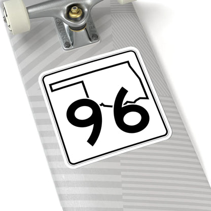 Oklahoma State Highway 96 (Oklahoma) (Road Sign) STICKER Vinyl Kiss-Cut Decal - The Sticker Space