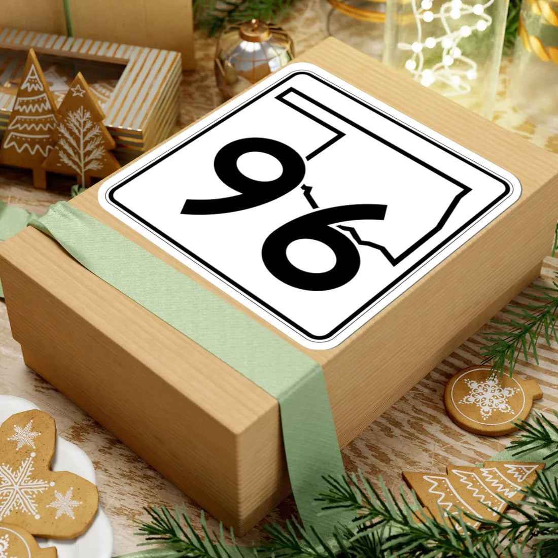 Oklahoma State Highway 96 (Oklahoma) (Road Sign) STICKER Vinyl Kiss-Cut Decal - The Sticker Space