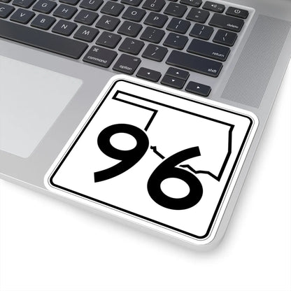 Oklahoma State Highway 96 (Oklahoma) (Road Sign) STICKER Vinyl Kiss-Cut Decal - The Sticker Space