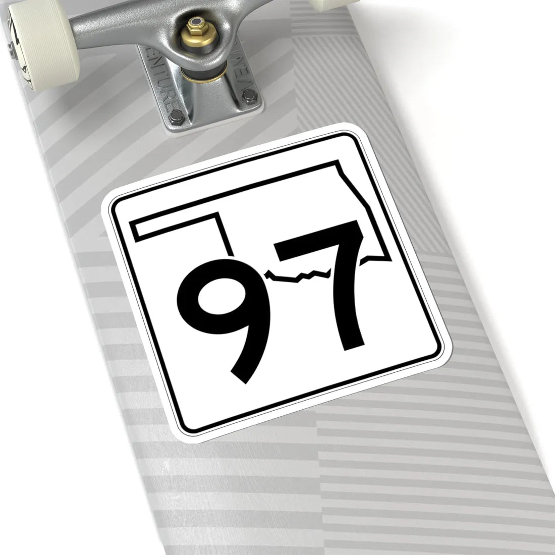 Oklahoma State Highway 97 (Oklahoma) (Road Sign) STICKER Vinyl Kiss-Cut Decal - The Sticker Space