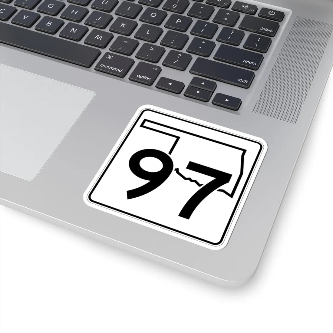 Oklahoma State Highway 97 (Oklahoma) (Road Sign) STICKER Vinyl Kiss-Cut Decal - The Sticker Space